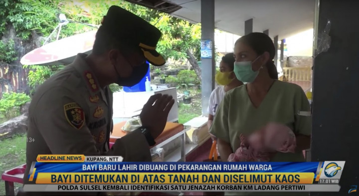 Nahas, Bayi Baru Lahir Dibuang di Pekarangan Rumah Warga