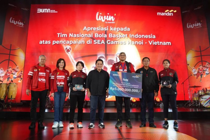 Sabet Emas SEA Games, Timnas Bola Basket Indonesia Diguyur Bonus Rp5 miliar