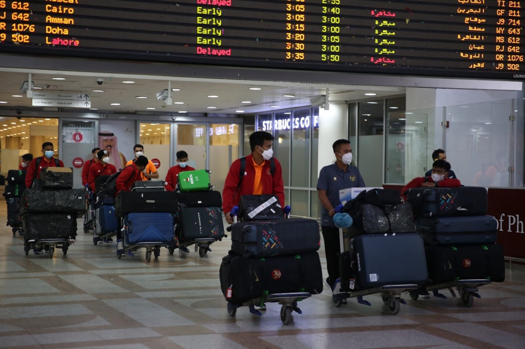 The Indonesian national team is in the same group as Kuwait, Jordan, and Nepal. (Photo: KBRI Kuwait City)