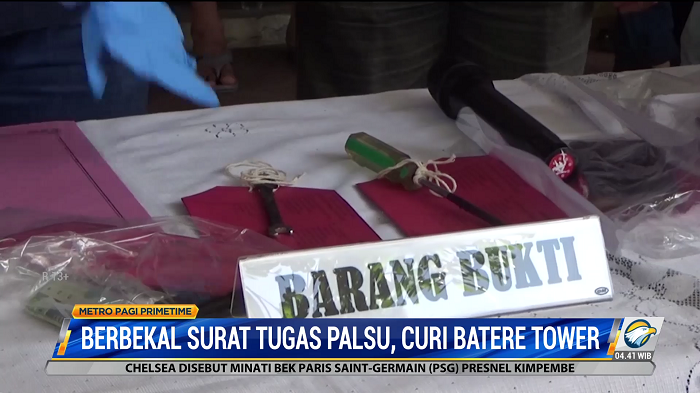 2 Spesialis Pencuri Baterai Tower Berhasil Ditangkap