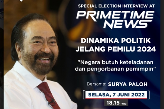 Malam Ini: Bahas Karakter Pemimpin Bersama Surya Paloh