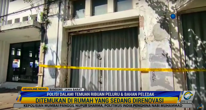 Polisi Dalami Kepemilikan Ribuan Butir Peluru di Rumah Kosong Bandung