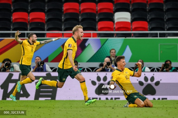 Australia Jaga Peluang Lolos ke Qatar 2022 Usai Tekuk UEA