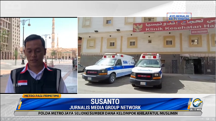 Jemaah haji di Madinah jatuh sakit. Foto: Dok/Metro TV