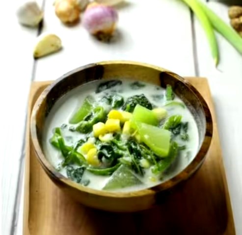 Resep sayur bobor kangkung, sederhana namun tetap nikmat. (Foto: Dok. Endeus TV)