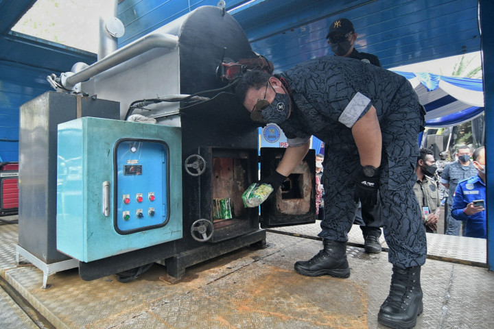 BNN Musnahkan 308 Kg Sabu di Jakarta Utara