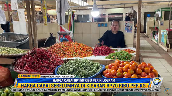 Harga Naik, Warga Berau Kurangi Konsumsi Cabai