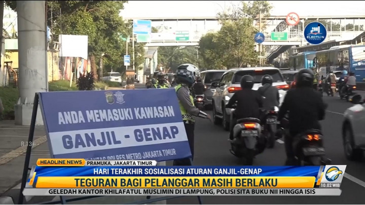 Masih Ditemukan Pelanggar Ganjil Genap di Hari Terakhir Sosialisasi