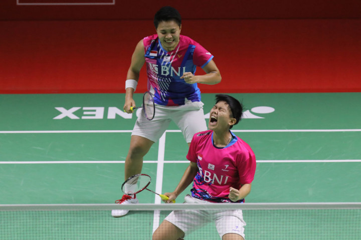 Tekuk Pasangan Peringkat 2 Dunia, Apriyani/Fadia ke Semifinal Indonesia Masters 2022