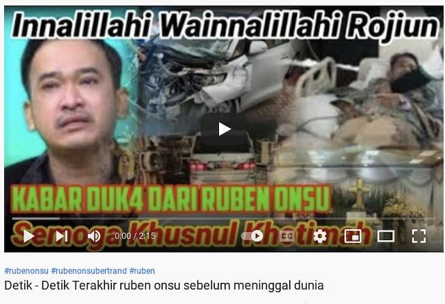 [Cek Fakta] Video Detik-Detik Ruben Onsu Meninggal Dunia Hoaks, Begini Faktanya