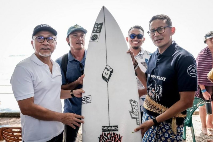 Sandiaga: Lokasi World Surf League Bukan Kaleng-kaleng