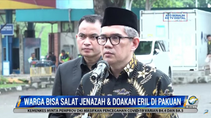 Warga Dipersilakan Salatkan Eril di Gedung Pakuan Hingga Senin Pagi