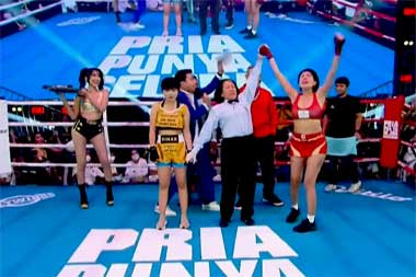 Nikita Mirzani Menang Tinju lawan Dinar Candy