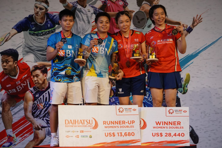 Hasil Final Indonesia Masters 2022: Tiongkok Juara Umum, Tuan Rumah Kebagian Satu Gelar