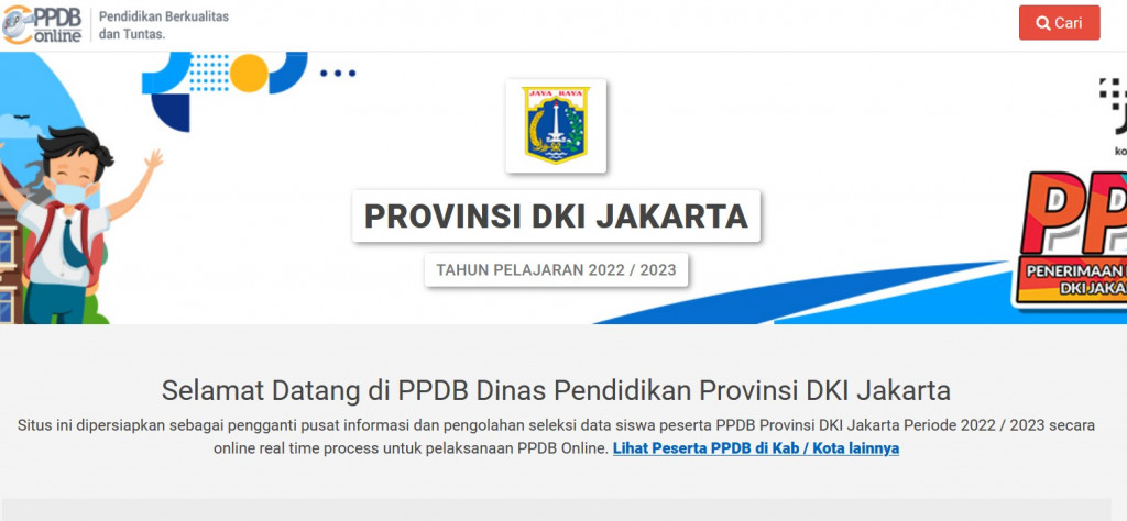 Pengajuan akun PPDB DKI Jakarta 2022