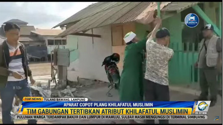 Plang Khilafatul Muslimin Hilang di Penjuru Lampung
