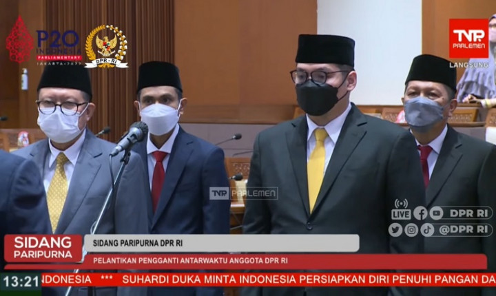 Anak Airlangga Hartarto Resmi Menjabat Sebagai Anggota DPR