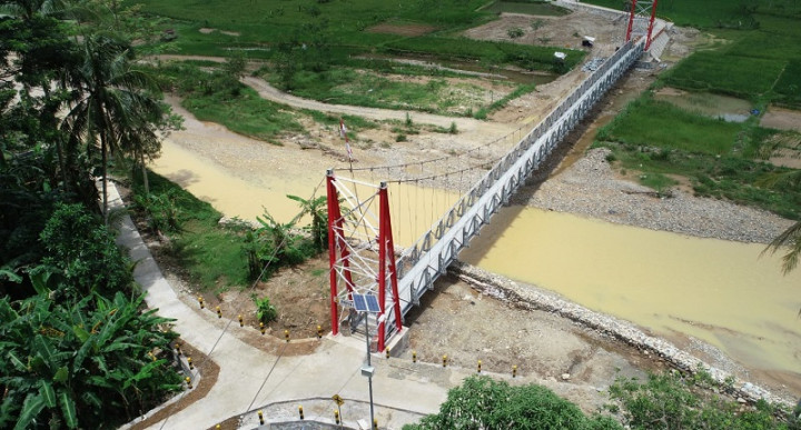 3 Jembatan Gantung di Jatim Dibangun dengan Senilai Rp9,9 Miliar