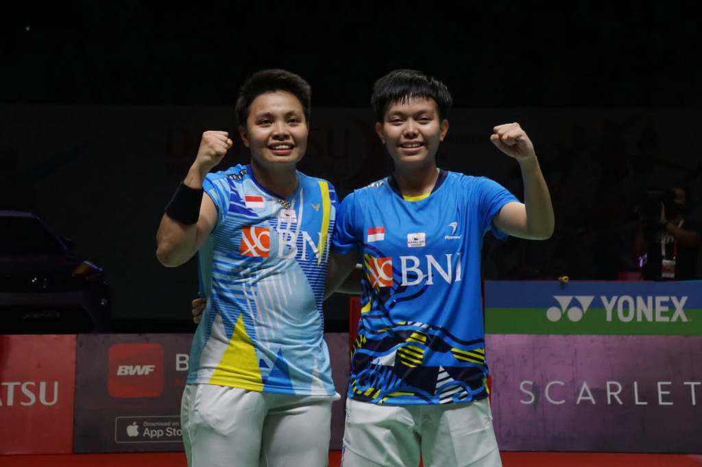 Ganda putri Indonesia, Apriyani Rahayu (kiri) dan Siti Fadia Silva Ramadhanti (Medcom.id/Zam)