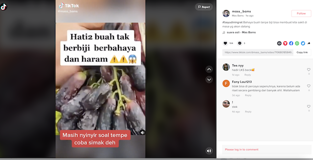 [Cek Fakta] Benarkah Buah Tanpa Biji Hasil Rekayasa Genetika Berbahaya dan Haram Dikonsumsi? Cek Faktanya