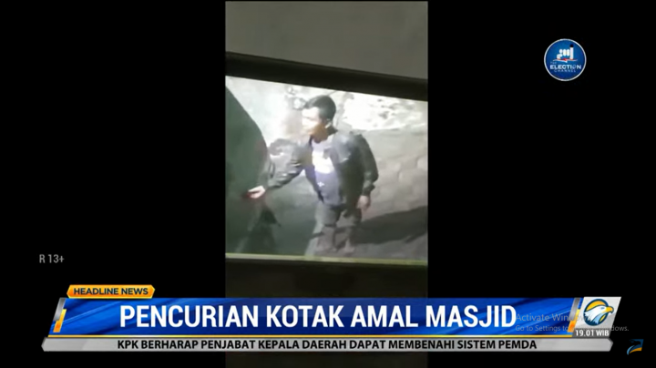 Seorang Pria di Bandung Nekat Curi Kotak Amal Masjid