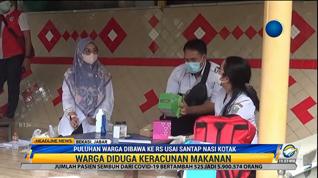 Puluhan Warga Bekasi Diduga Keracunan Nasi Kotak