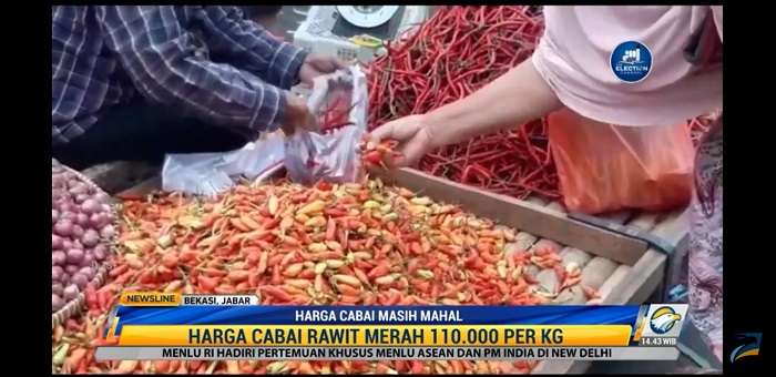 Harga Cabai di Bekasi Masih Mahal