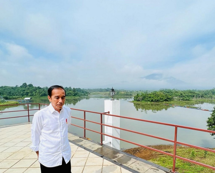 Presiden Cek Bendungan Sindangheula Banten