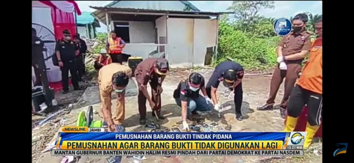 Kejari Jambi Musnahkan Ribuan Barang Bukti Narkoba