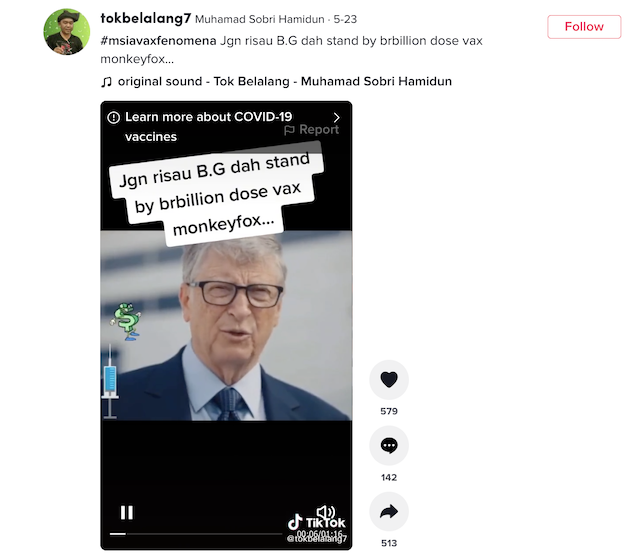 [Cek Fakta] Beredar Video Bill Gates Menyiapkan Miliaran Vaksin Cacar Monyet? Begini Faktanya
