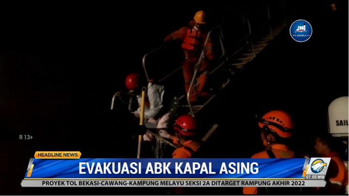 Basarnas Banda Aceh Evakuasi ABK Kapal Asing yang Mengalami Kecelakaan Kerja