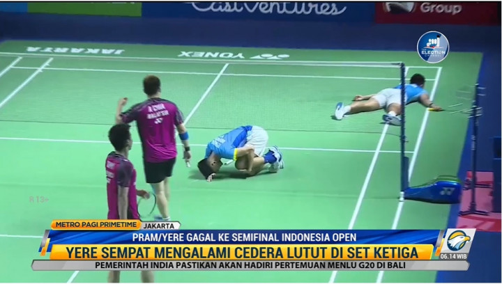 Cedera, Langkah Pram/Yere Terhenti di Perempat Final Indonesia Open 2022