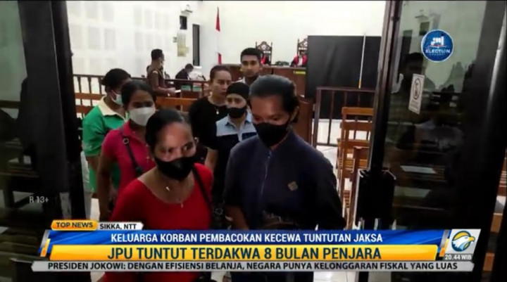 Keluarga Kecewa Pembacok di Sikka Hanya Didakwa 8 Bulan Penjara
