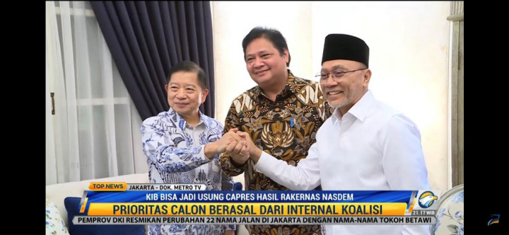 KIB Tertarik 3 Nama Bakal Capres NasDem