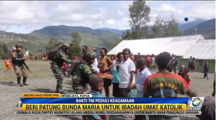 Alasan TNI Sumbang Patung Bunda Maria untuk Gereja Katolik di Intan Jaya