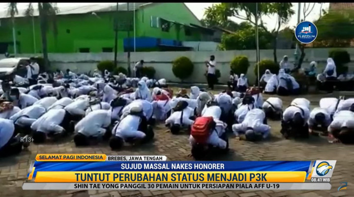 Ribuan Nakes Honorer Berunjuk Rasa, Tuntut Status ASN