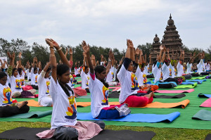 Foto: Perayaan Hari Yoga Internasional di India