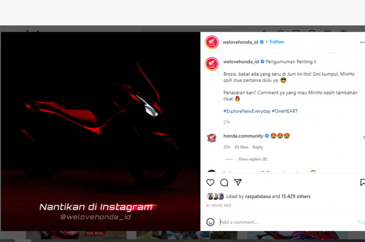 Honda Goda Konsumen dengan Siluet Motor Baru, ADV 160?