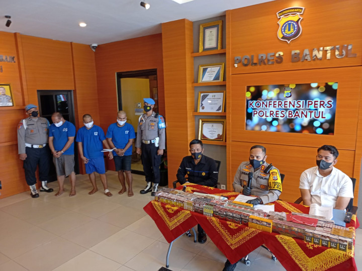Sindikat Pencuri Rokok Lintas Provinsi Ditangkap Polres Bantul