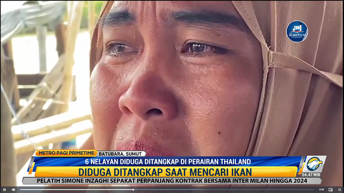 6 Nelayan Diduga Ditangkap di Perairan Thailand