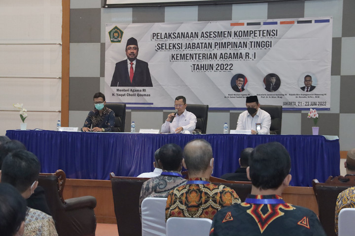 Proses Asesmen Kompetensi Seleksi JPT Madya Kemenag Dimulai