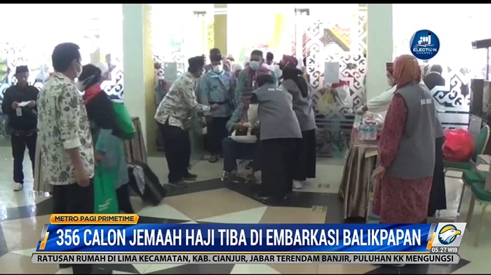 356 Calon Haji Tiba di Embarkasi Balikpapan