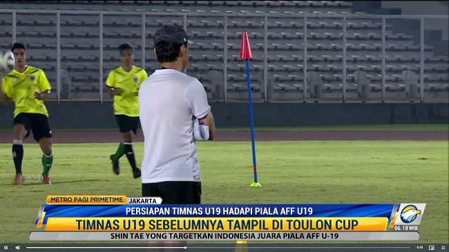 Persiapan Timnas U-19 hadapi Piala AFF U-19. Foto: Dok/Metro TV