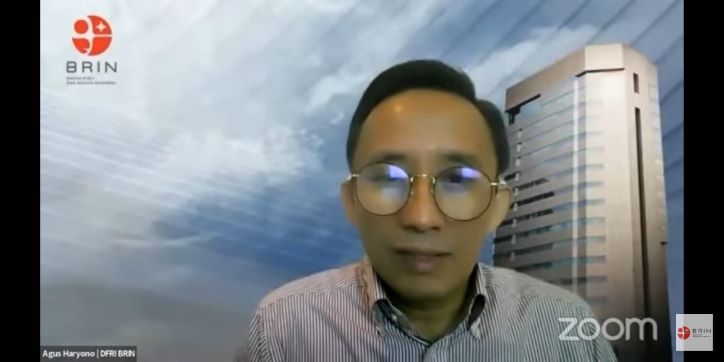 Plt. Deputi Bidang Fasilitasi Riset dan Inovasi BRIN, Agus Haryono, Foto: Zoom