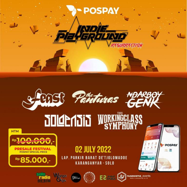 Beli Tiket Konser Musik Indie Playground Resurrection Solo Pakai Pospay Dapat Diskon!
