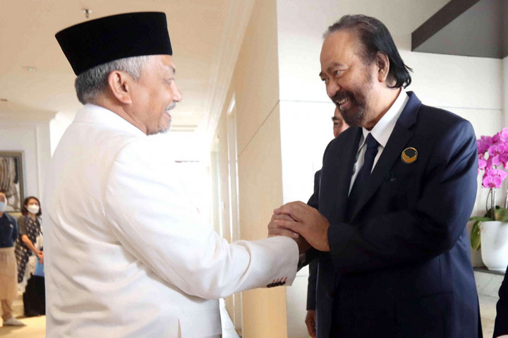 Presiden PKS Temui Surya Paloh di NasDem Tower