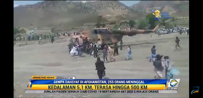 Gempa di Afghanistan Tewaskan 255 Orang