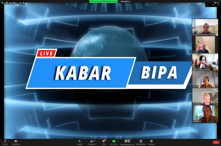 Tutup Kursus Daring BIPA, Warga Finlandia Bacakan Berita Berbahasa Indonesia
