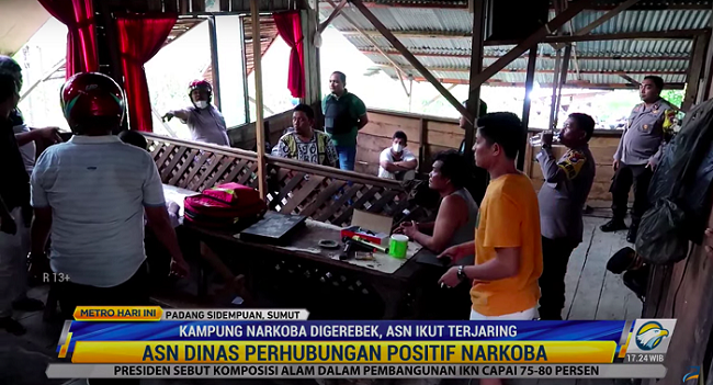 Kampung Narkoba di Sumatra Utara Digerebek, 6 Orang Ditangkap
