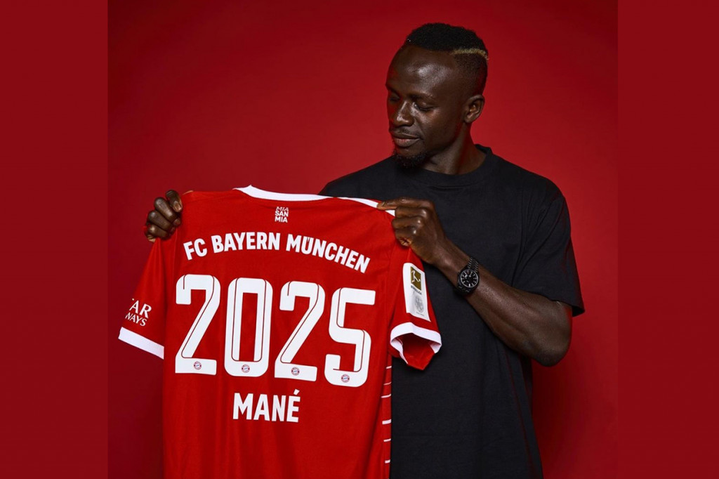 Potret Sadio Mane Resmi Diperkenalkan sebagai Pemain Bayern Muenchen